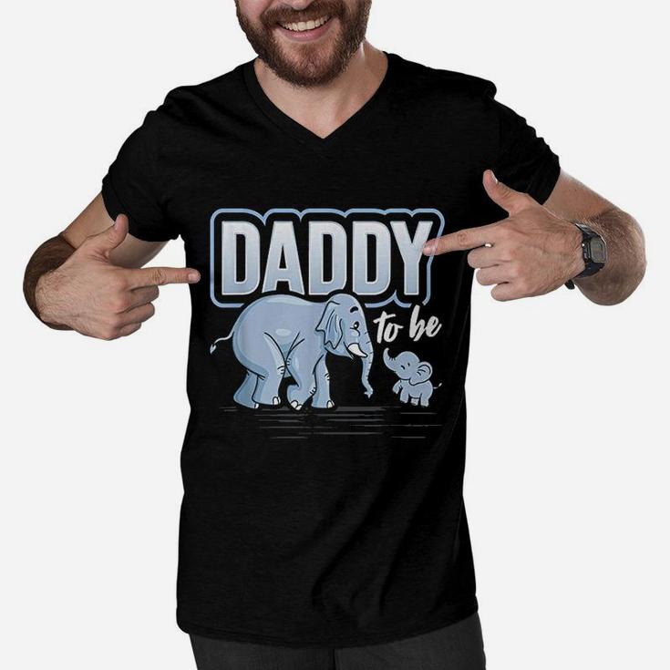 Daddy To Be Elephant Men V-Neck Tshirt