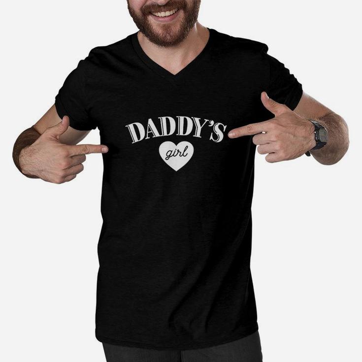 Daddys Girl Cute Daughter Love Dad Gift Men V-Neck Tshirt