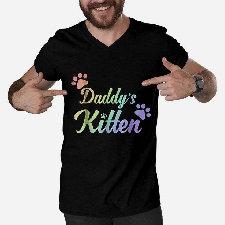 Daddys Kitten Men V-Neck Tshirt