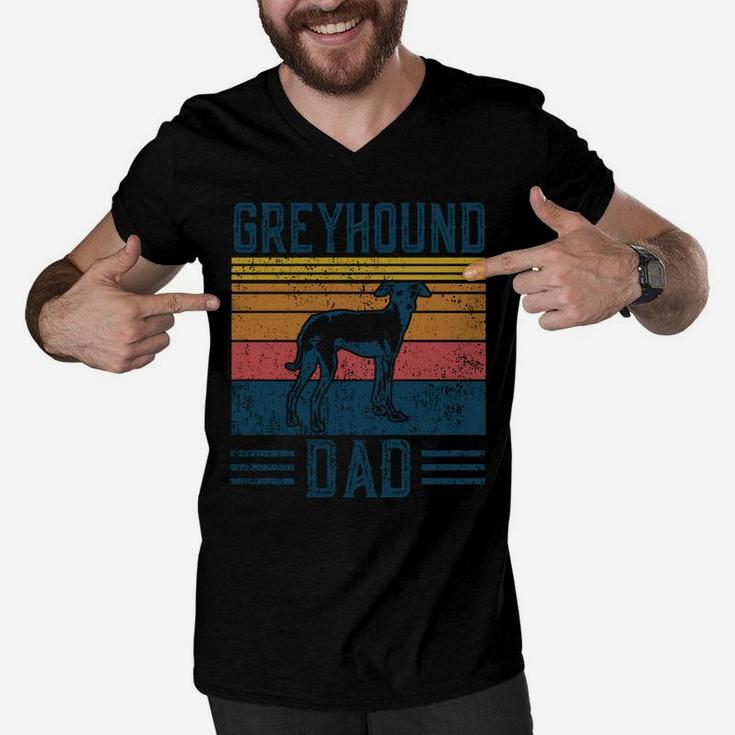 Dog | Italian Greyhound Papa - Vintage Greyhound Dad Men V-Neck Tshirt