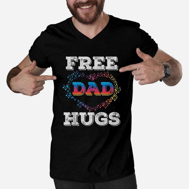 Free Dad Hugs Men V-Neck Tshirt