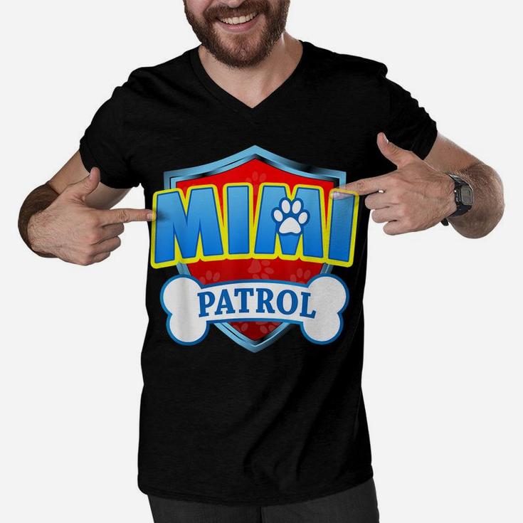 Funny Mimi Patrol - Dog Mom, Dad For Men Women Men V-Neck Tshirt