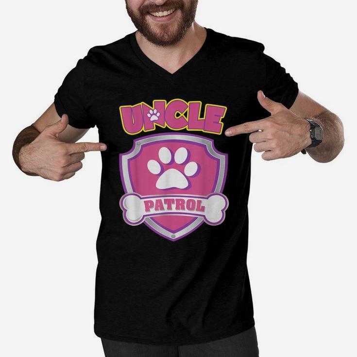 Funny Uncle Patrol - Dog Mom, Dad For Men Women Men V-Neck Tshirt