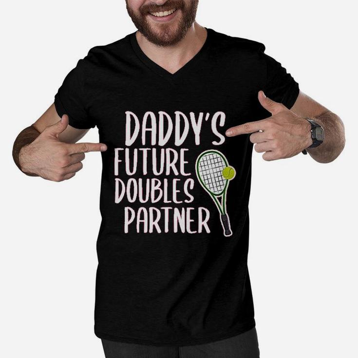 Future Doubles Partner Tennis Daddy Men V-Neck Tshirt