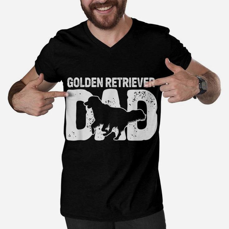 Golden Retriever Dad Dog Lover Dog Owner Men V-Neck Tshirt