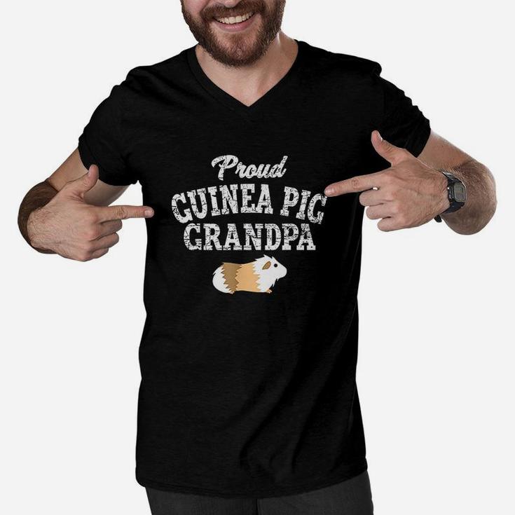 Guinea Pig Grandpa Men V-Neck Tshirt