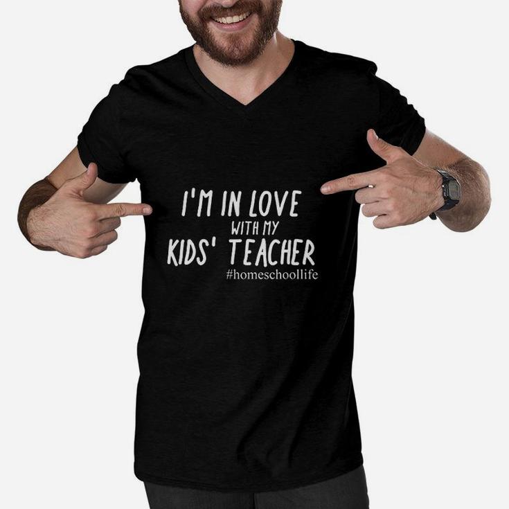 Homeschool Dad Im In Love With My Kids Teacher Men V-Neck Tshirt