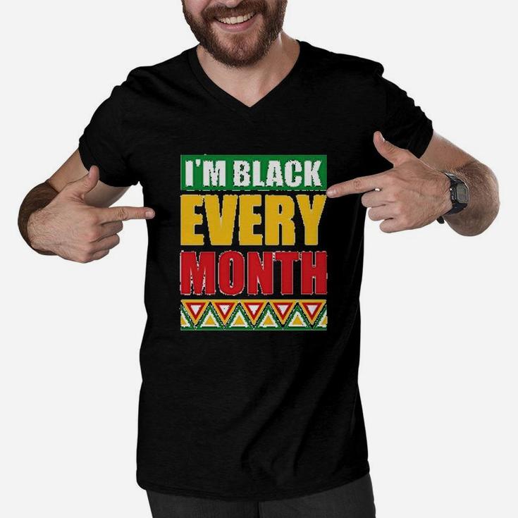 I Am Black Gift Black History Month Men V-Neck Tshirt