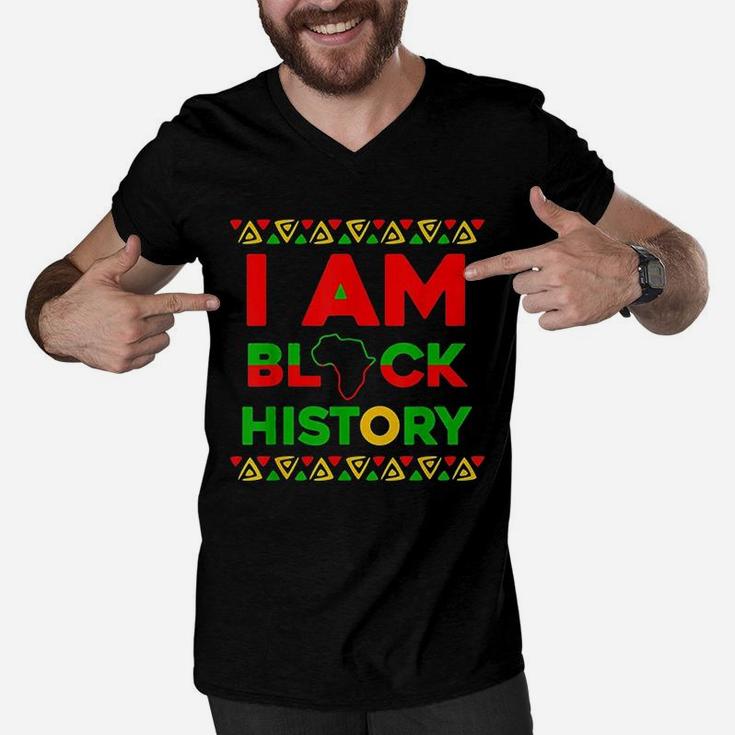 I Am Black History It Is Black History Month Men V-Neck Tshirt
