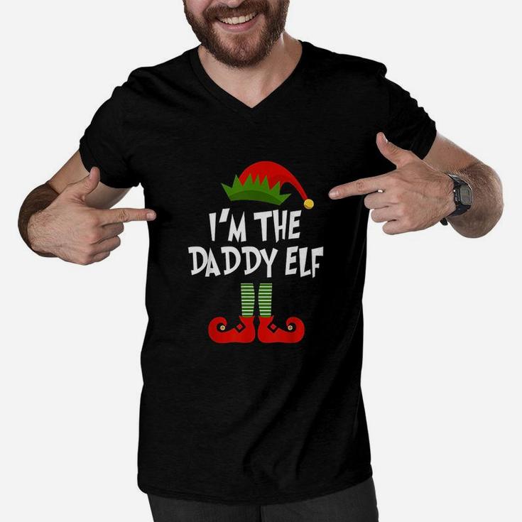 I Am The Daddy Elf Men V-Neck Tshirt