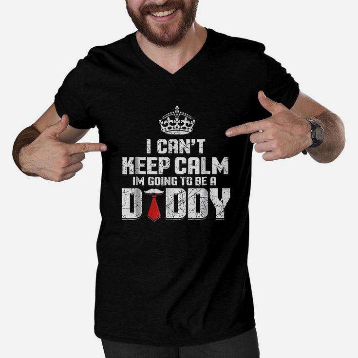 I Cant Keep Calm Going To Be A Daddy Men V-Neck Tshirt