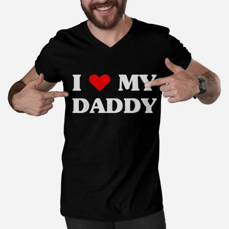 I Love My Daddy Men V-Neck Tshirt