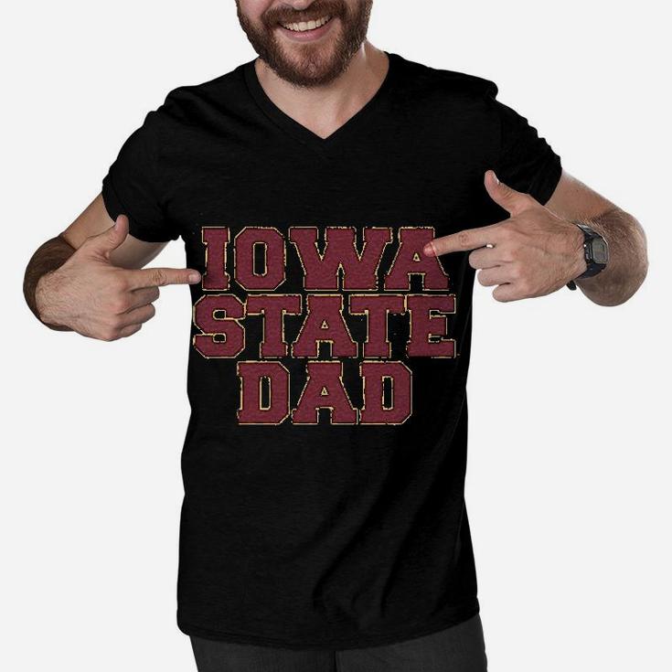 Iowa State Dad Men V-Neck Tshirt