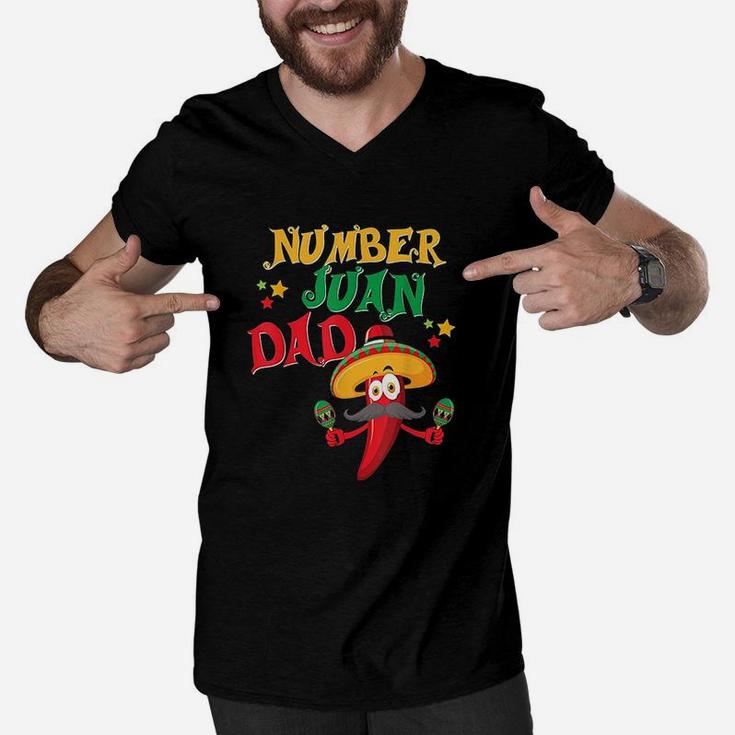 Juan Dad Funny Spanish Mexican Latino Cuban Fathers Day Gift Men V-Neck Tshirt