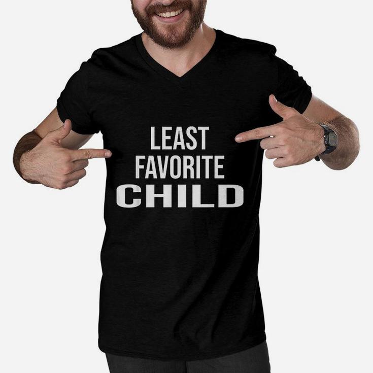 Least Favorite Child Mom Dad Favorite Son Gift Men V-Neck Tshirt