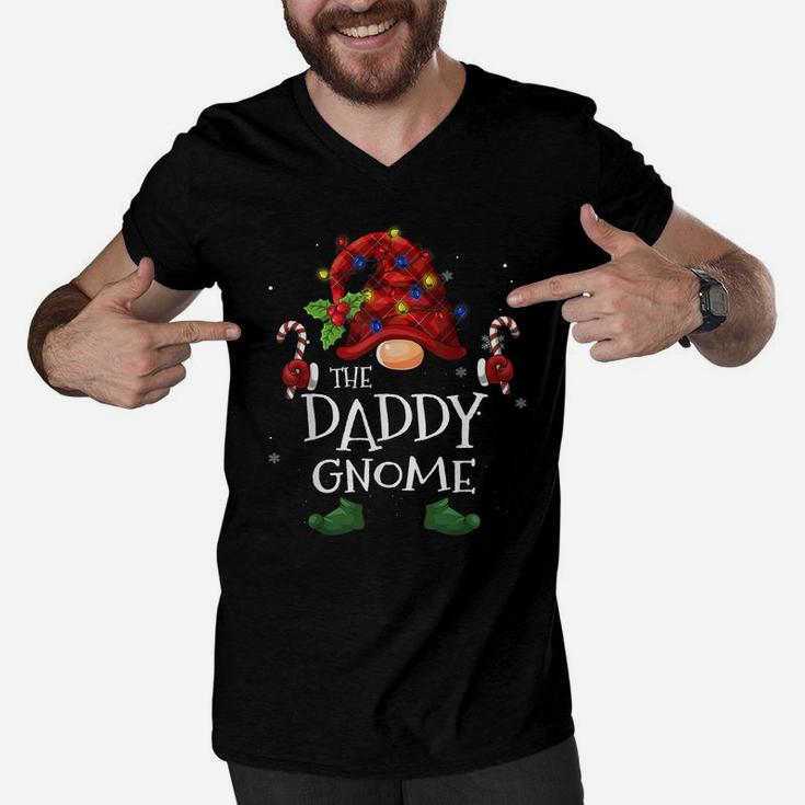 Matching Family Funny The Daddy Gnome Christmas Group Men V-Neck Tshirt