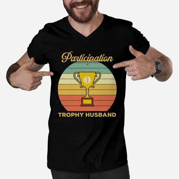 Participation Trophy Husband Gift For Valentine Happy Valentines Day Men V-Neck Tshirt
