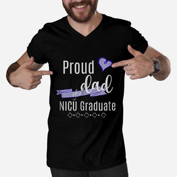 Proud Dad Of A Nicu Graduate Men V-Neck Tshirt