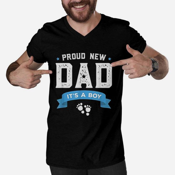 Proud New Dad Its A Boy Men V-Neck Tshirt
