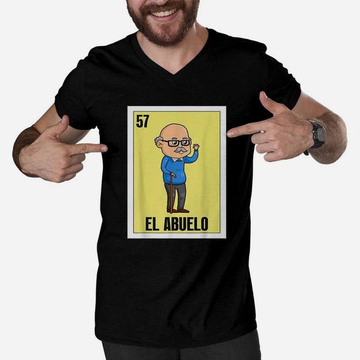 Spanish Grandpa El Abuelo Men V-Neck Tshirt