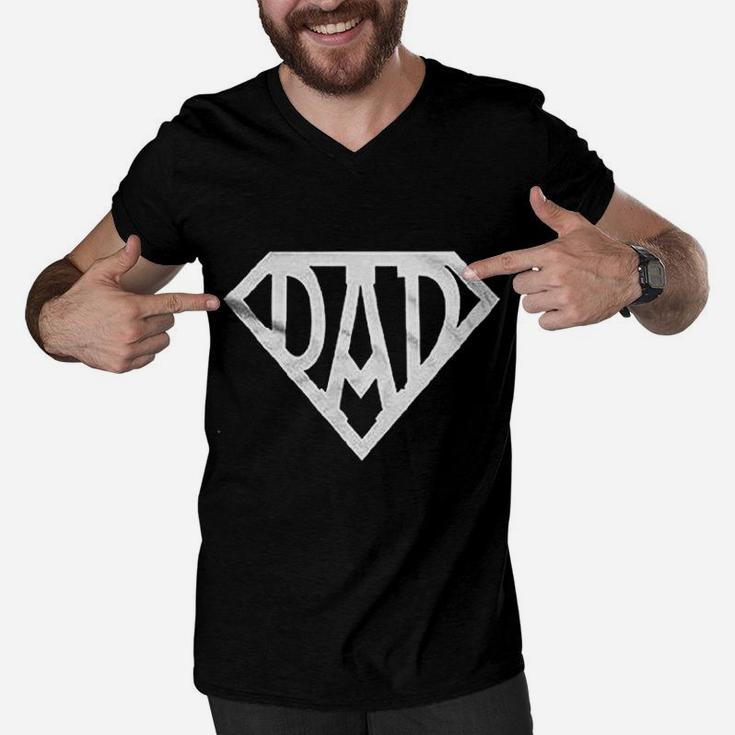 Super Dad Fathers Day Men V-Neck Tshirt