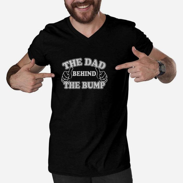 The Dad Behind The Bump Men V-Neck Tshirt