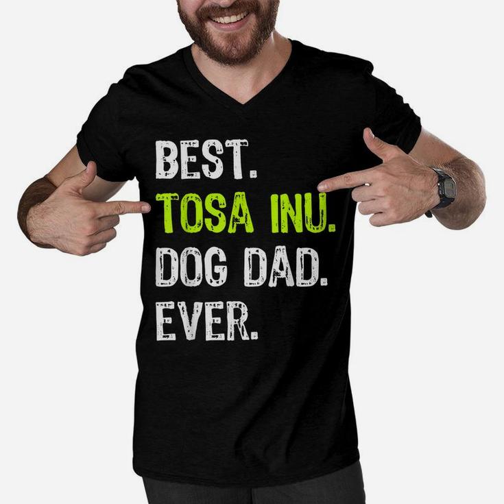 Tosa Inu Dog Dad Fathers Day Dog Lovers Men V-Neck Tshirt