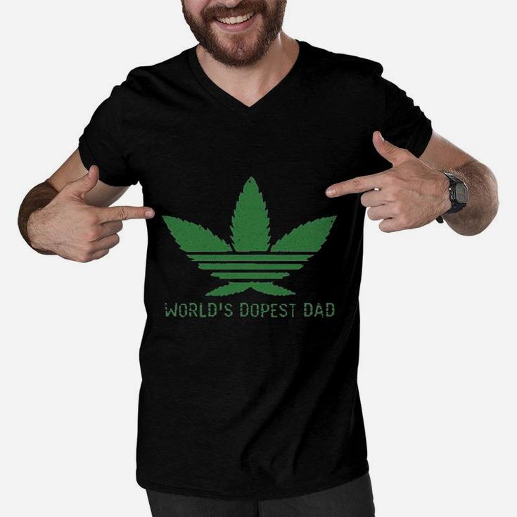 World Dopest Dad Men V-Neck Tshirt
