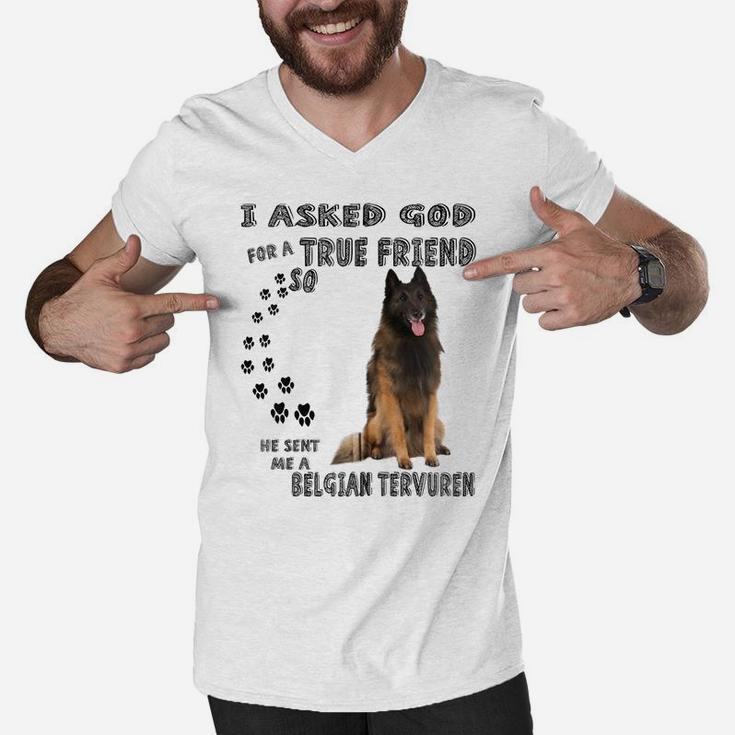 Belgian Tervuren Quote Mom Dad Lover Print, Terv Police Dog Zip Hoodie Men V-Neck Tshirt