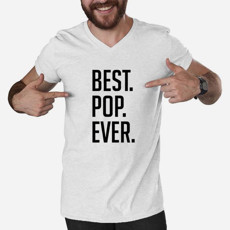 Father Day Best Pop Ever Graphic Design Men V-Neck Tshirt