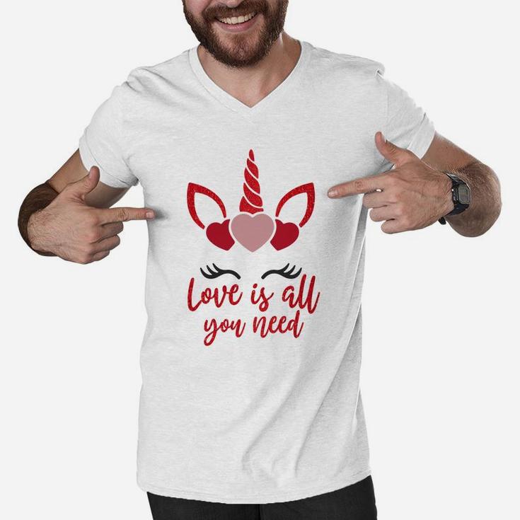 Love Is All You Need For Valentine Day Happy Valentines Day Men V-Neck Tshirt