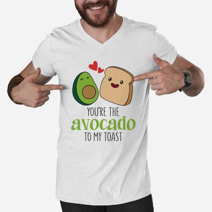 You Are The Avocado To My Toast Valentine Gift Happy Valentines Day Men V-Neck Tshirt