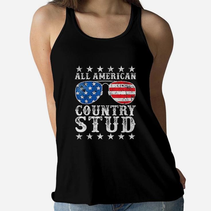All American Stud Boy Country Women Flowy Tank