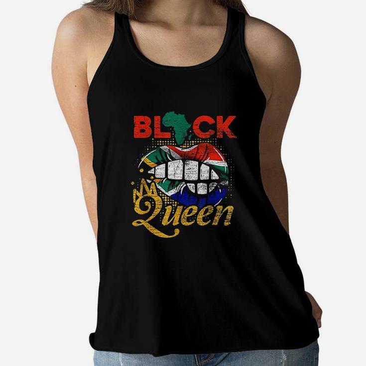 Black Queen Black History Women Girls Gift African American Women Flowy Tank