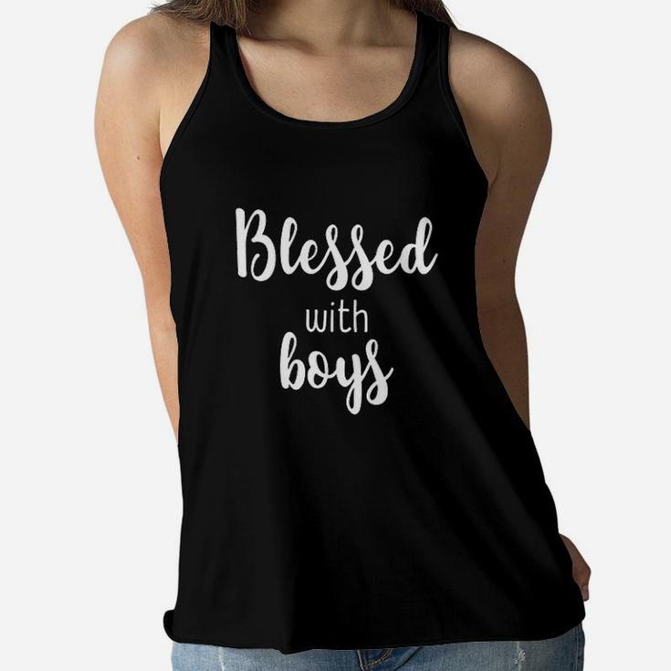 Blessed With Boys Women Flowy Tank