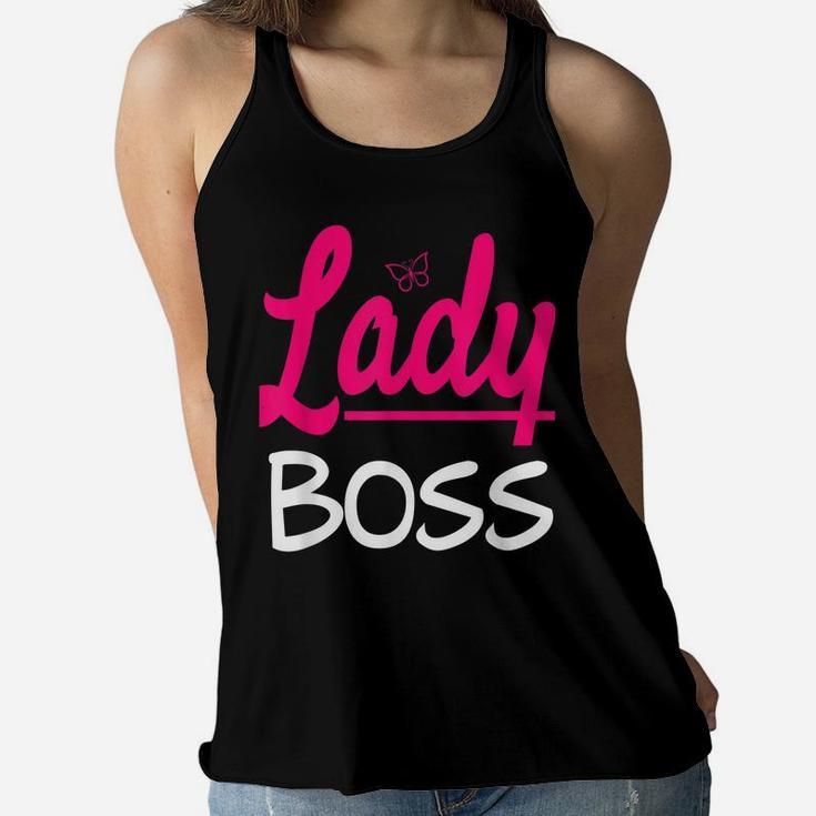 Boss Supervisor Leader Manager Lady Friend Butterfly Girl Women Flowy Tank