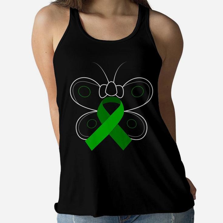 Butterfly Green Ribbon Kidney Disease Awareness Shirt Women Butterfly Green Ribbon Kidney Disease Awareness Shirt Women
