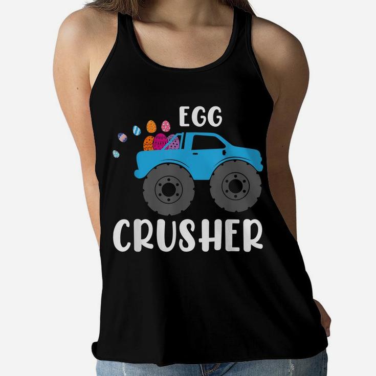 Cute Easter Egg Crusher Monster Truck Boys Kids Teens Women Flowy Tank