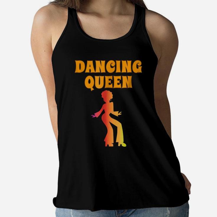 Dancing Queen Girl Gift Her Vintage 1970'S Retro 70S Women Flowy Tank