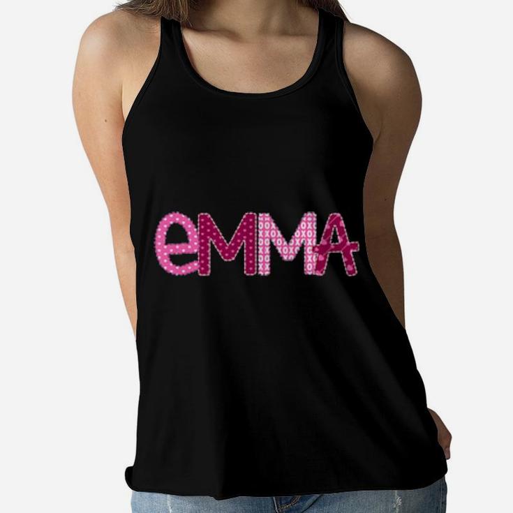 Emma Valentine Day Girl Name For Emma Women Flowy Tank