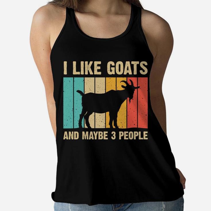 Funny Goat Art For Men Women Kids Farming Goat Lover Stuff Sweatshirt Women Flowy Tank