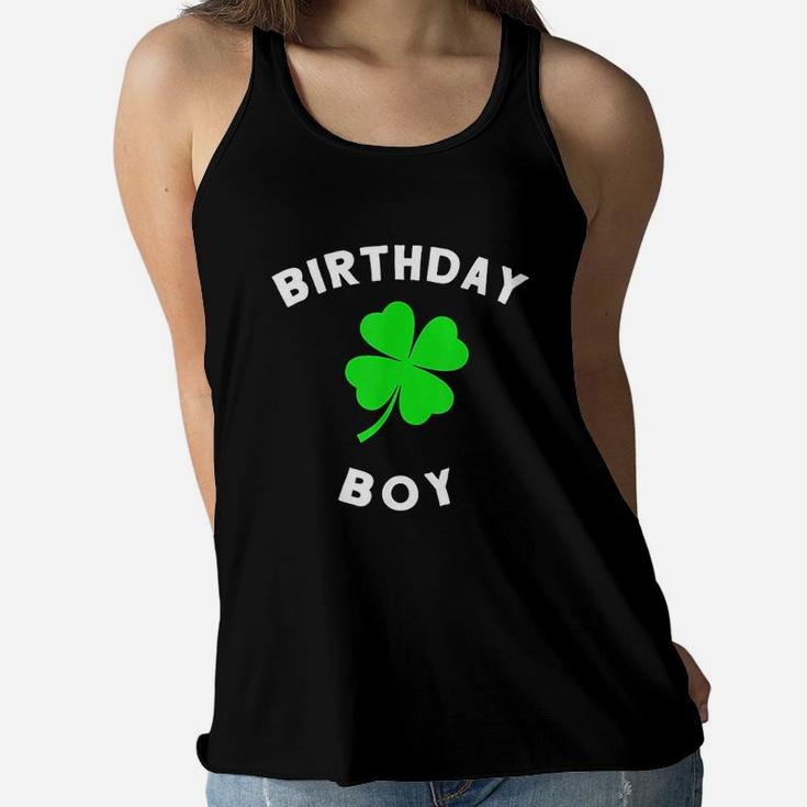 Funny St Patricks Day Birthday Gift Design For Boys Women Flowy Tank