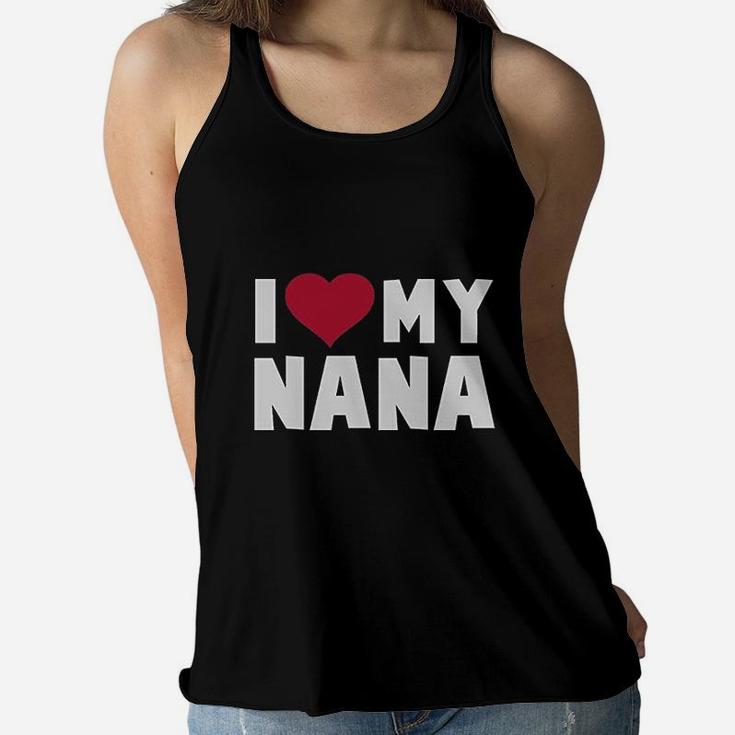I Love Heart My Nana Childrens Kids Women Flowy Tank