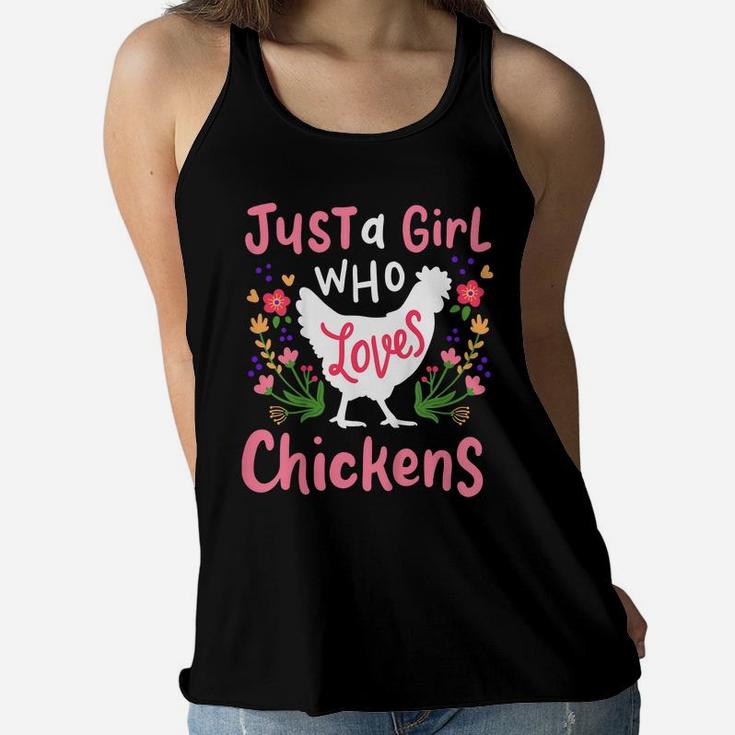 Kids Chicken Hen Love Cute Gift Women Flowy Tank