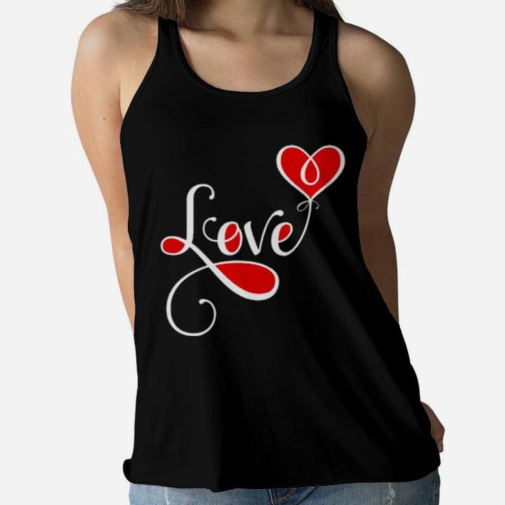 Love Heart's Cute Valentine Girlfriend Ladies Fun Women Flowy Tank