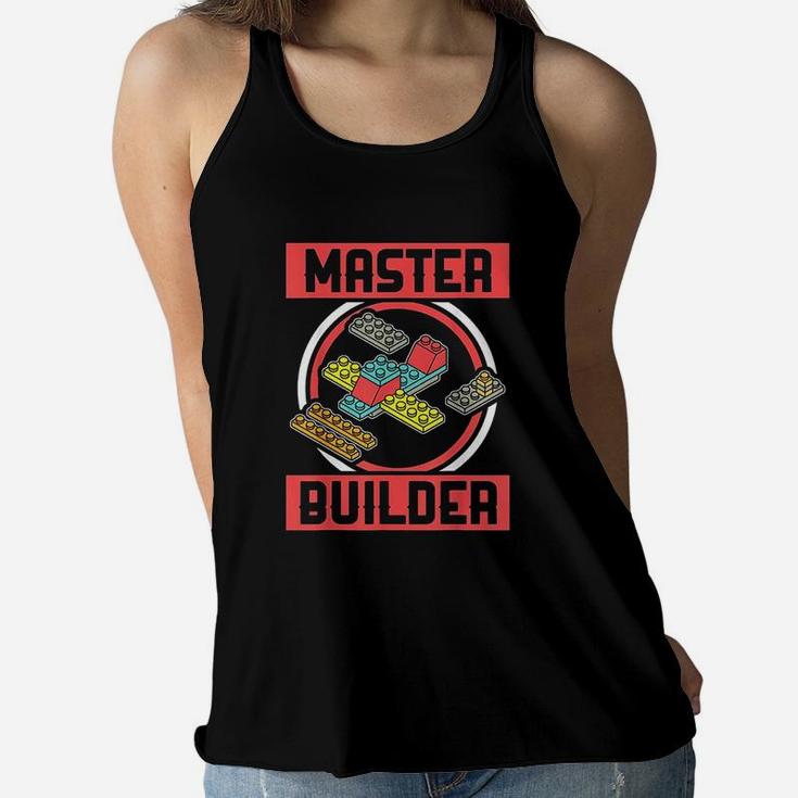 Master Builder Kids Building Blocks Birthday Bricks Boy Gift Women Flowy Tank