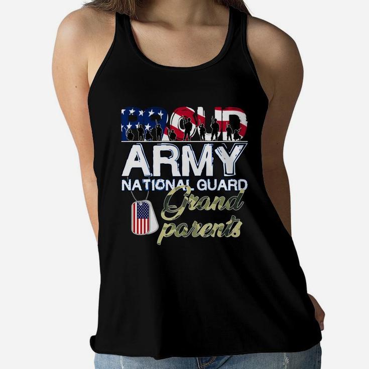 National Freedom Day Grandparents Proud Army National Guard Women Flowy Tank