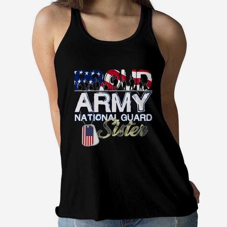 National Freedom Day Sister Proud Army National Guard Women Flowy Tank