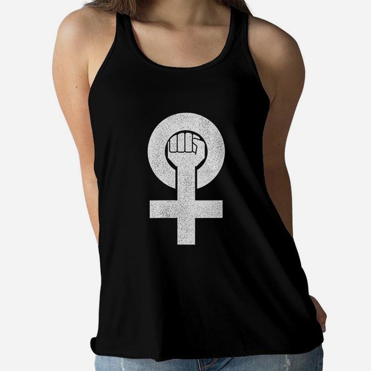 Power Fist Female Symbol Woman Girl Love Women Flowy Tank