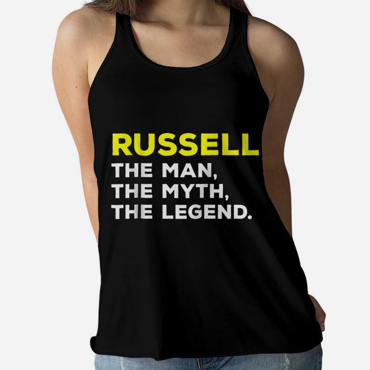 Russell The Man, The Myth, The Legend Gift  Men Boys Women Flowy Tank